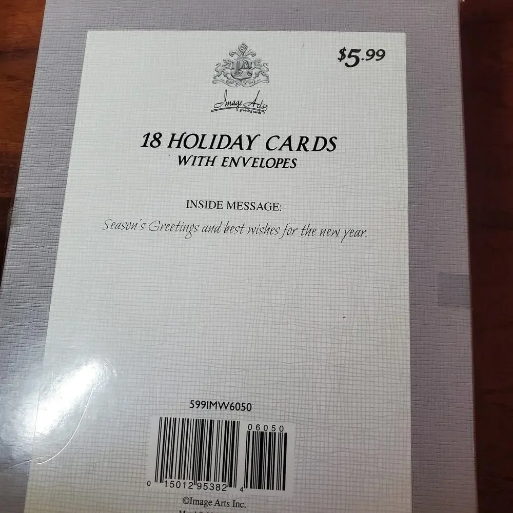 Image Arts Christmas Greeting Cards 18 Count Holiday Xmas Photo Card Boxed Set